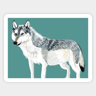 Totem Alberta Wolf Sticker